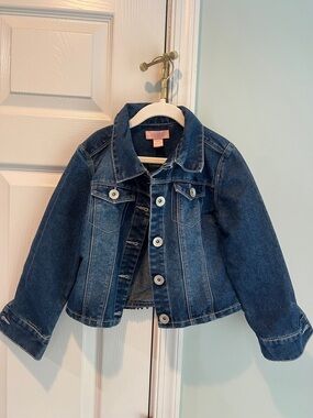Squeeze Dark Blue Denim Jean Jacket for Girls